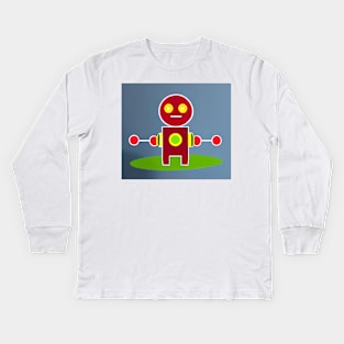 Hug Robot Kids Long Sleeve T-Shirt